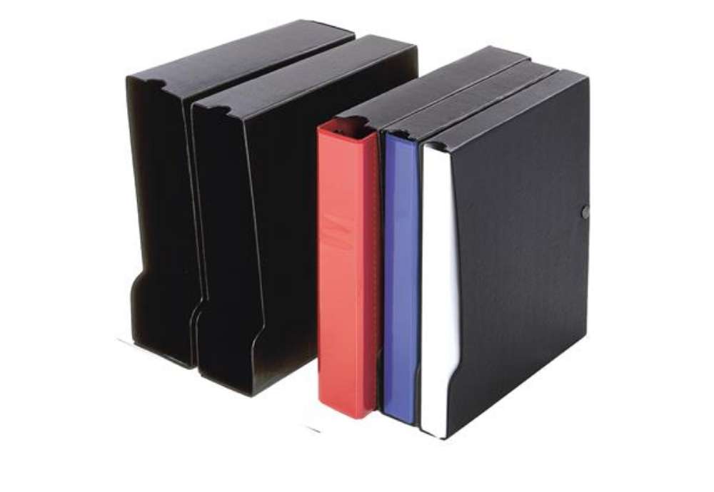 Immagine di Custodia per raccoglitore 100 - dorso 13,5 cm - nero - Sei Rota