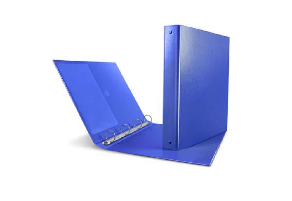 Immagine di Raccoglitore Nettuno - 22 x 30 cm - 4 anelli a Q 65 mm - dorso 8,5 cm - blu - Sei Rota