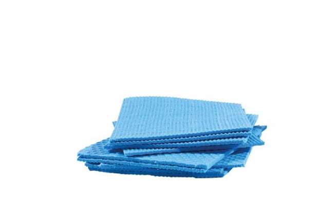 Immagine di Pannospugna Aquos - 18 x 20 cm - azzurro - Perfetto - pack 10 pezzi