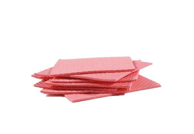 Immagine di Pannospugna Aquos - 18 x 20 cm - rosso - Perfetto - pack 10 pezzi