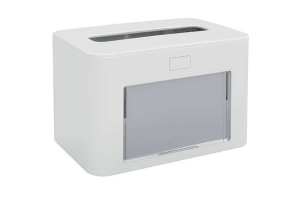 Immagine di Dispenser personalizzabile - per tovaglioli interfogliati - bianco - Papernet