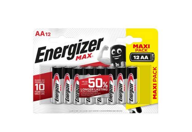 Immagine di Pila stilo AA - 1,5V - Max alcalina - Energizer - blister 12 pezzi