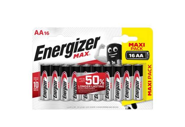 Immagine di Pila stilo AA - 1,5V - Max alcalina - Energizer - astuccio 16 pezzi