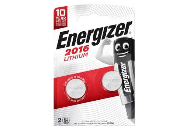 Immagine di Micropila CR2016 - 3V - a pastiglia - Lithium - Energizer - blister 2 pezzi