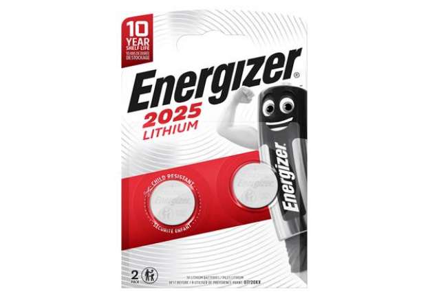 Immagine di Micropila CR2025 - 3V - a pastiglia - litio - Energizer - blister 2 pezzi