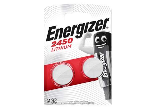 Immagine di Micropila CR2450 - 3V - a pastiglia - Lithium - Energizer - blister 2 pezzi