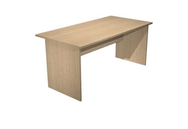 Immagine di Scrivania Easy - lineare - 160 x 80 x 72 cm - rovere