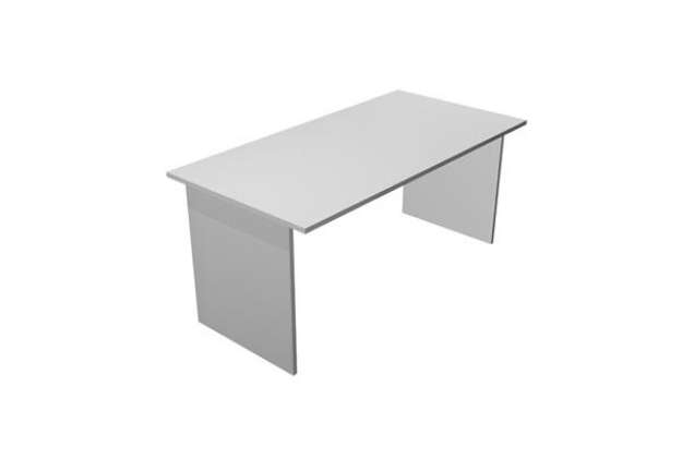 Immagine di Scrivania Easy - lineare - 120 x 80 x 72,5 cm - grigio