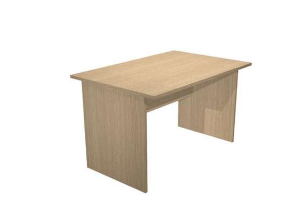 Immagine di Scrivania Easy - lineare - 120 x 80 x 72 cm - rovere