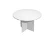 Immagine di Tavolo riunione Easy - 4 posti - diametro 120 cm - altezza 72 cm - bianco
