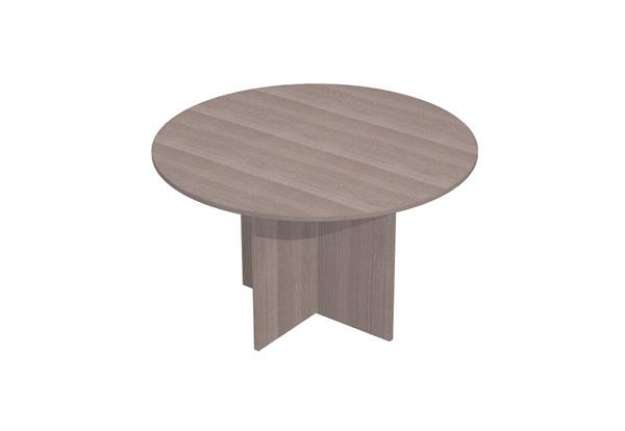 Immagine di Tavolo riunione Easy - 4 posti - diametro 120 cm - altezza 72 cm - frassino toscano