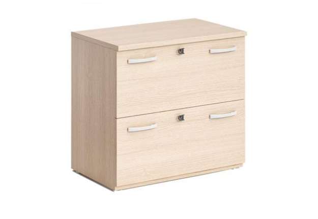 Immagine di Classificatore Agorà - 2 cassetti - per cartelle sospese - 80 x 46 x 73 cm - rovere