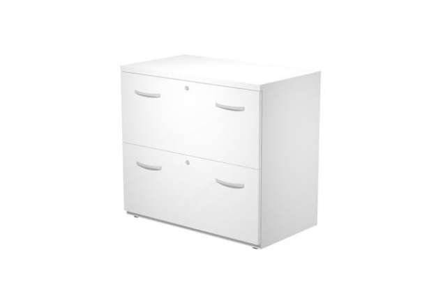 Immagine di Classificatore Agorà - 2 cassetti - per cartelle sospese - 80 x 46 x 73 cm - bianco