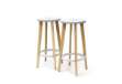 Immagine di Sgabello Woody - bianco - Paperflow - set 2 pezzi