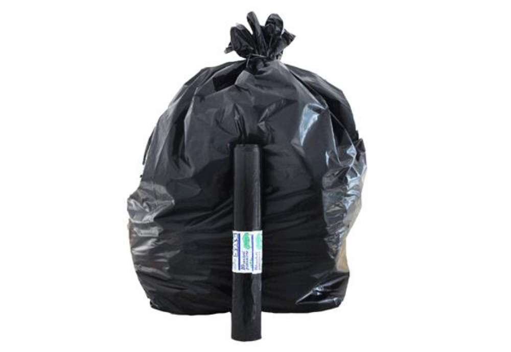 Immagine di Sacchi - 70 x 110 cm - 110 L - 22 micron - MDPE/HDPE - nero - Rolsac - conf. 10 pezzi