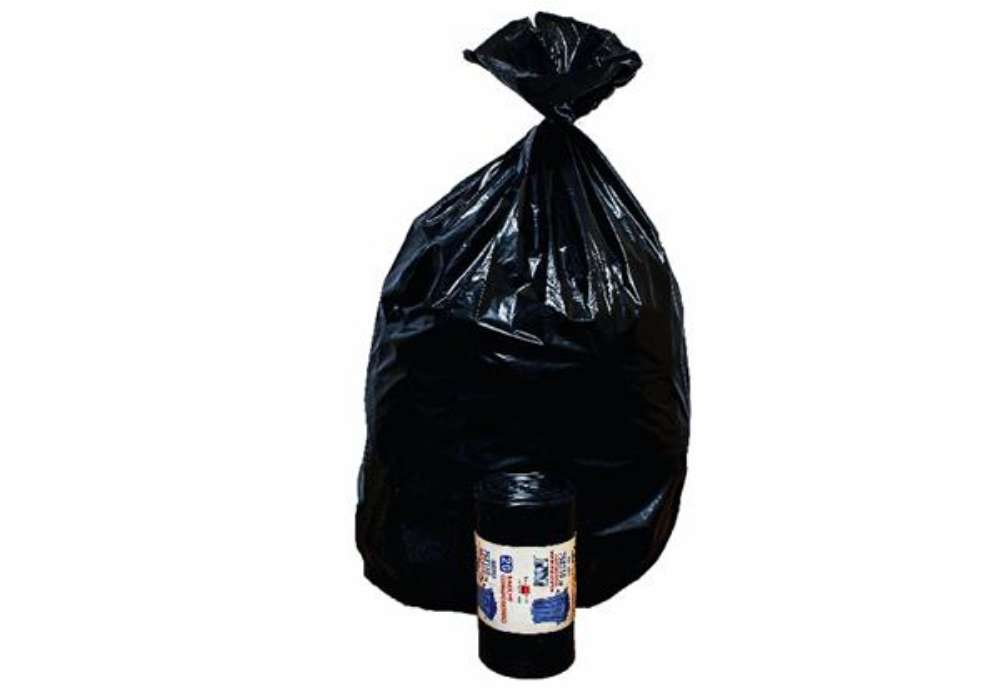 Immagine di Sacchi - 90 x 120 cm - 130 L - 63 micron - MDPE/HDPE - nero - Rolsac - conf. 10 pezzi