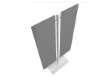 Immagine di Piantana Moody - a 2 pannelli - H 140 cm - grigio