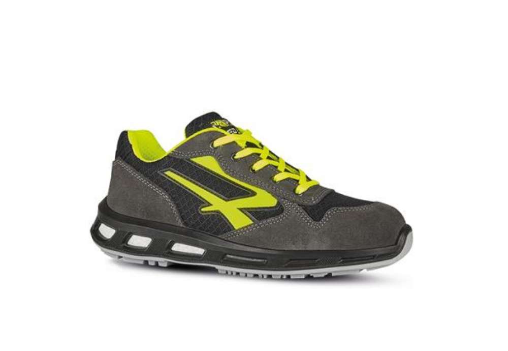 Immagine di Calzatura di sicurezza Yellow S1P SRC - nylon/pelle scamosciata - grigio/giallo - taglia 47 - U-Powe