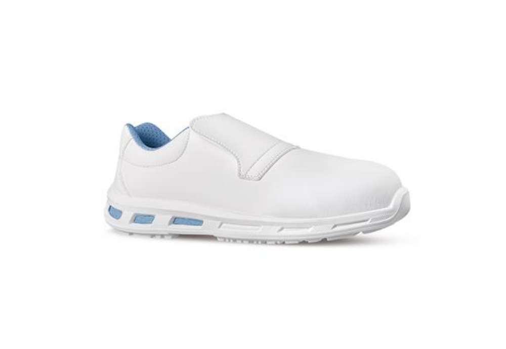 Immagine di Calzatura di sicurezza Blanco S2 FO SR - pelle idrorepellente - bianco - taglia 39 - U-Power