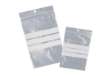 Immagine di Sacchetti zip - con bande scrivibili e foro - 15 x 22 cm - 50 micron - PE - Viva - conf. 100 pezzi