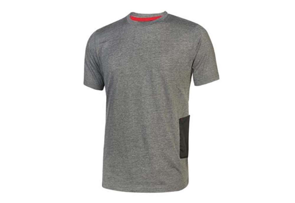 Immagine di Magliette a maniche corte Road - taglia M - grigio scuro - U-Power - conf. 3 pezzi