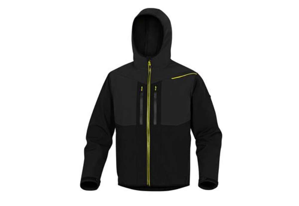 Immagine di Giacca Softshell Horten - tessuto Softshell/poliestere/elastan - con cappuccio - taglia XXL - nero/g