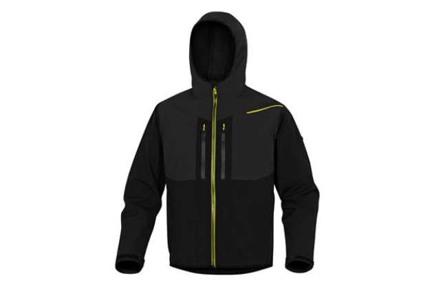 Immagine di Giacca Softshell Horten - tessuto Softshell/poliestere/elastan - con cappuccio - taglia XXL - nero/g