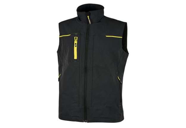 Immagine di Gilet da lavoro Saturn - nero/giallo - taglia L - U-Power