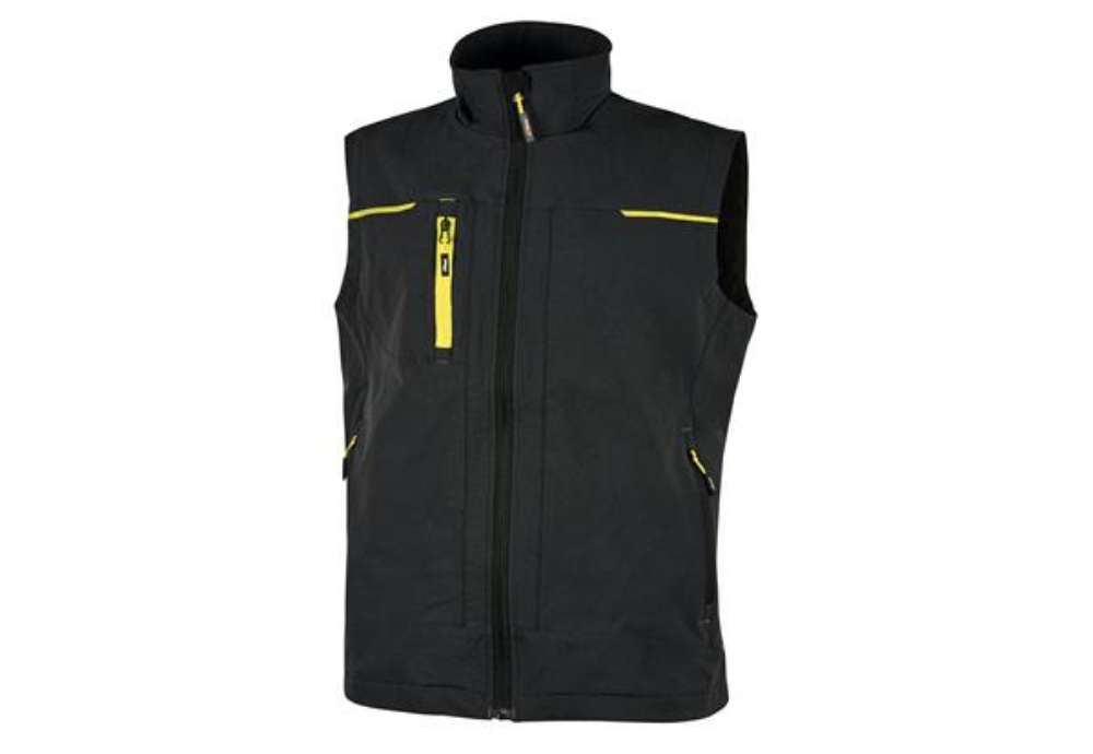 Immagine di Gilet da lavoro Saturn - nero/giallo - taglia XL - U-Power