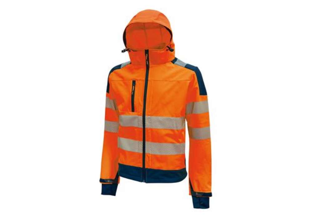 Immagine di Giacca alta visibilità Softshell Miky - taglia M - arancio fluo - U-Power