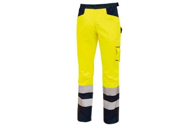 Immagine di Pantalone invernale alta visibilità Beacon - giallo fluo - taglia XXL - U-Power