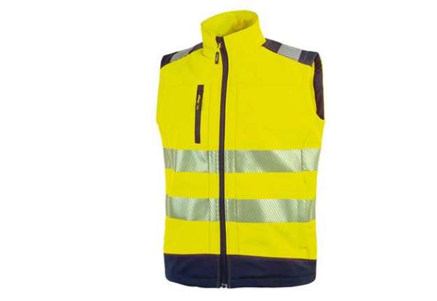 Immagine di Gilet alta visibiltà Softshell Dany - taglia L - giallo fluo - U-Power