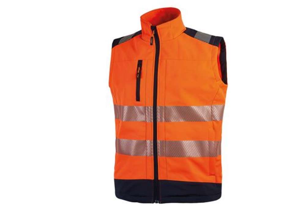 Immagine di Gilet alta visibiltà Softshell Dany - arancio fluo - taglia XL - U-Power