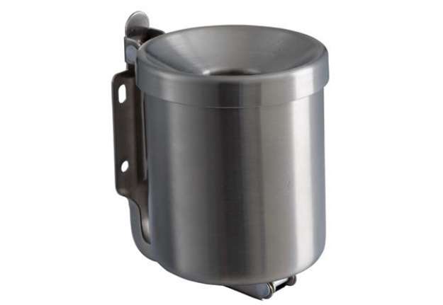 Immagine di Posacenere murale Nido - diametro 13,5 cm - H 11 cm - 0,5 L - acciaio inox - Medial International