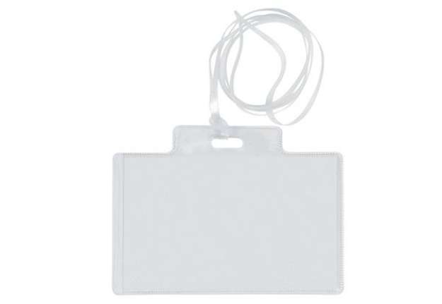 Immagine di Portanome Pass 3EC - 9,5 x 6 cm - con cordoncino - Sei Rota - conf. 10 pezzi