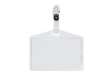 Immagine di Portanome Pass 3P - clip in metallo - senza cartoncino - 9,5 x 6 cm - PP - buccia - Sei Rota - conf.