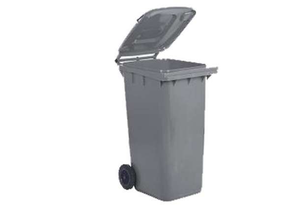 Immagine di Bidone carrellato - 48x55x93 cm - 120 L - grigio - Mobil Plastic