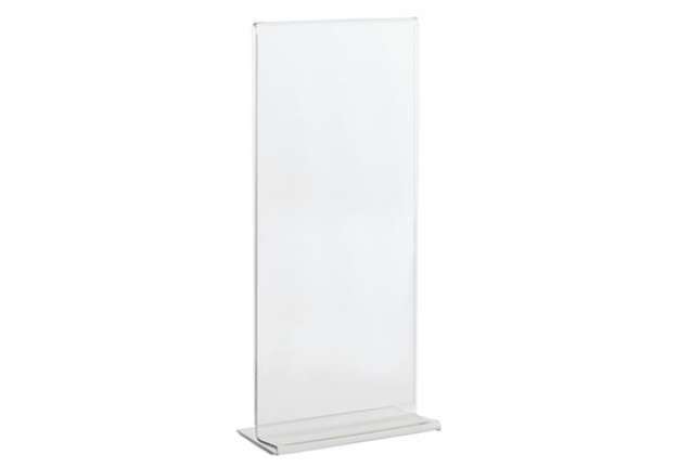 Immagine di Portadepliant con base a T - 1/3 A4 - 10 x 21 cm - Lebez