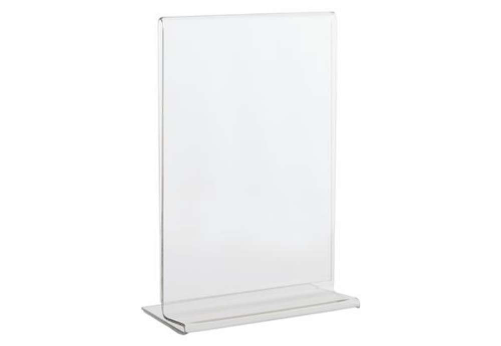 Immagine di Portadepliant con base a T - A6 - 10,5 x 15 cm - Lebez