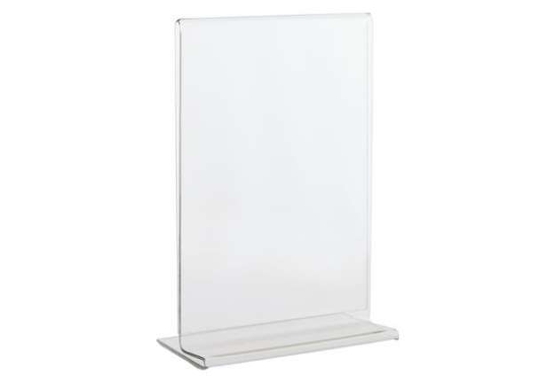 Immagine di Portadepliant con base a T - A6 - 10,5 x 15 cm - Lebez