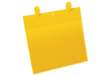 Immagine di Buste identificative - con fascette di aggancio - A4 orizzontale - giallo - Durable - conf. 50 pezzi