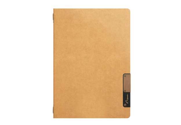 Immagine di Portamenù Nature - 1 inserto doppio - A5 - 24,9 x 17,5 cm - beige nature - Securit