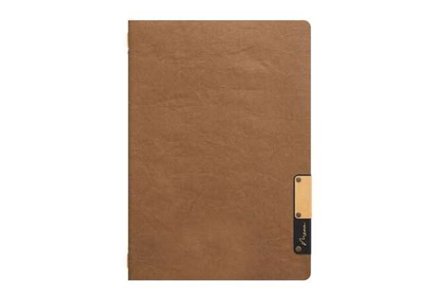 Immagine di Portamenù Nature - 1 inserto doppio - A5 - 24,9 x 17,5 cm - marrone - Securit