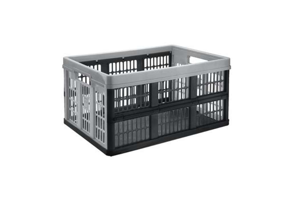 Immagine di Cassa pieghevole - 47,5 x 35 x 23,9 cm - plastica - grigio - CEP