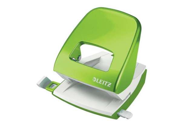 Immagine di Perforatore 5008 New NeXXt WOW - passo 8 cm - max 30 fogli - 2 fori - verde lime - Leitz