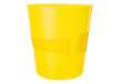 Immagine di Cestino gettacarte WOW - altezza 32,4 cm - diametro 29 cm - 15 L - giallo - Leitz