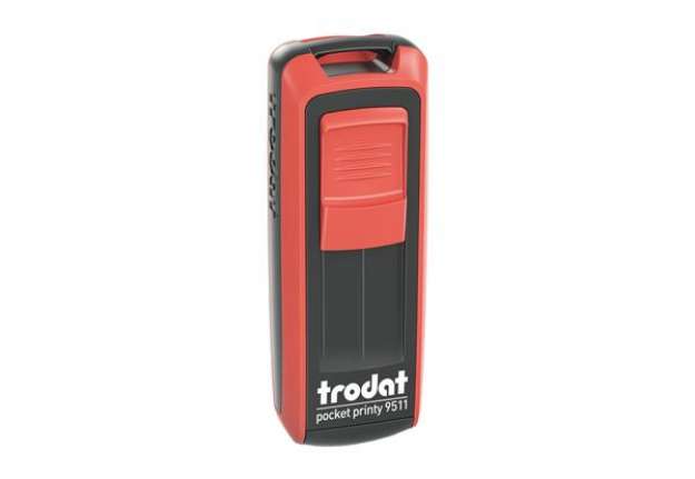 Immagine di Timbro tascabile Pocket Printy 9512 - personalizzabile - autoinchiostrante - 47x18 mm - 4 righe - Tr