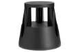 Immagine di Sgabello Roll a step - nero - 24 x 45 x 45 cm - Caimi