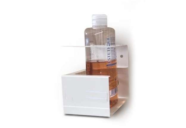 Immagine di Supporto da parete porta dispenser da 500ml - max Ø 80mm - Metalplus