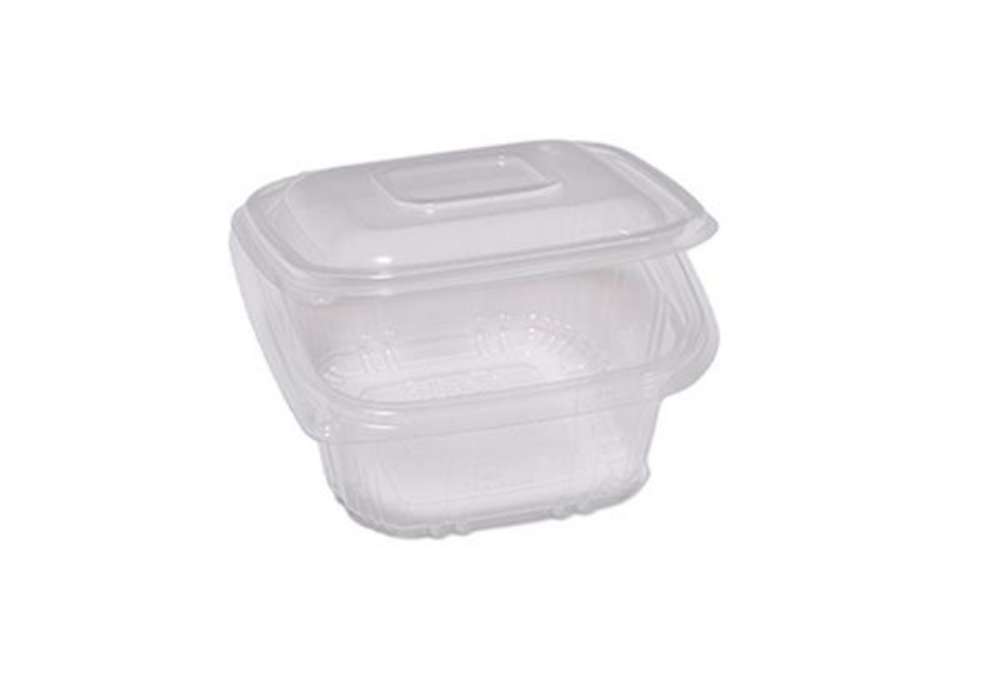 Immagine di Contenitori in PP - con coperchio incernierato - 12 x 12 x 5,5 cm - Europack - conf. 50 pezzi